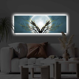 Wallity Cuadro Decorativo Iluminado con LED 30 x 90 cm
